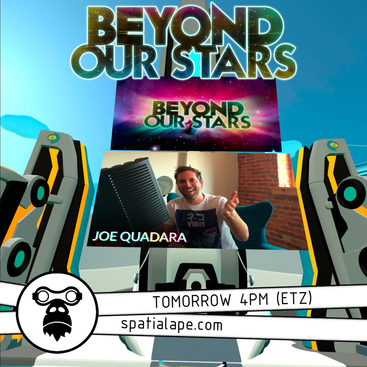 BeyondOurStars's tweet image. Come catch up with game industry vet, studio director and all stellar human - @bazooie, as well as 40+ other amazing indie developers who are redefining VR and AR, in @SpatialApe! Tomorrow, 4PM EST. #VRdeveloper #EpicGames #unity3d #unreal #OculusQuest