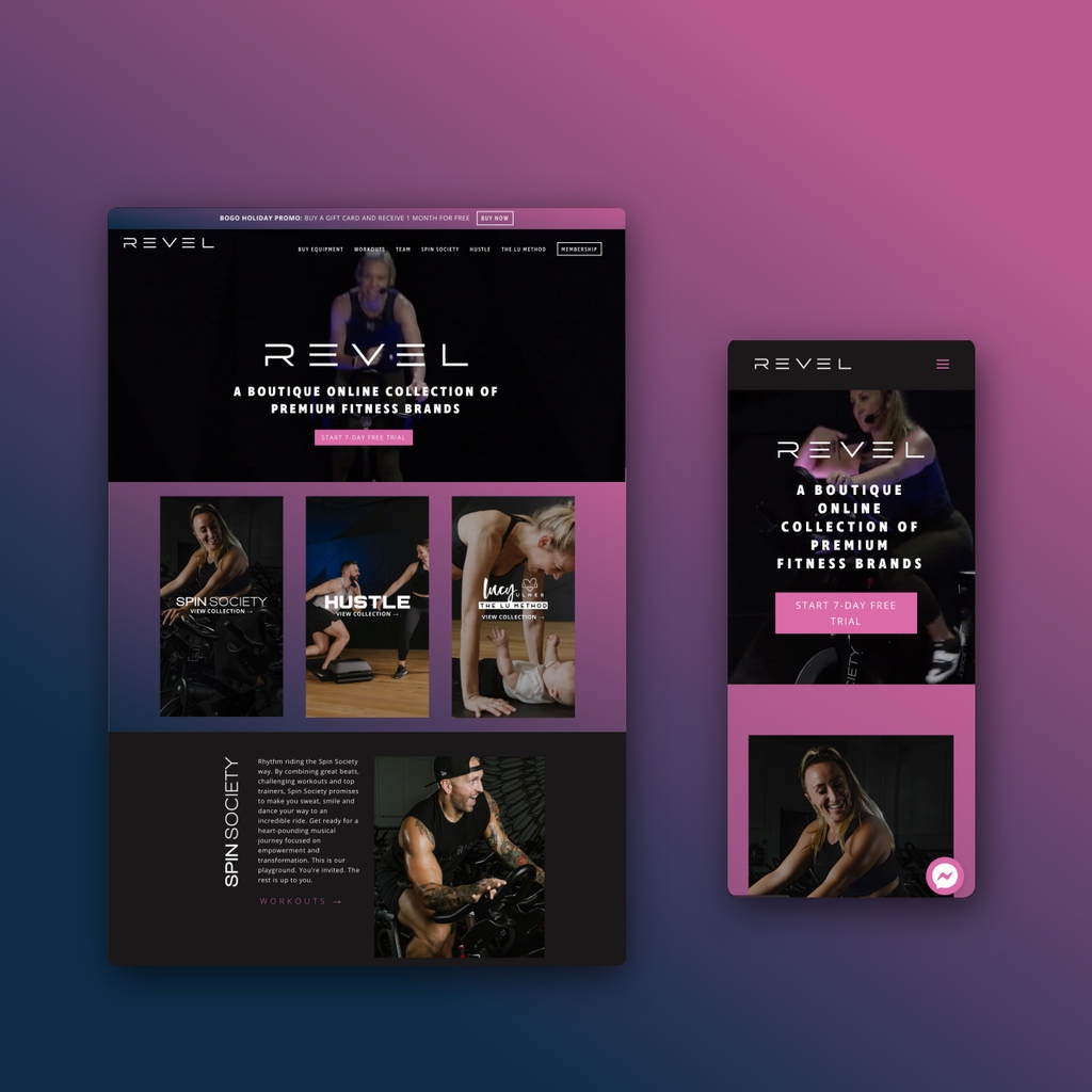creativefitmkt's tweet photo. [Client Spotlight]: REVEL is an online platform that offers premium content and an unique at home workout experience. https://t.co/ORcqFba7A6