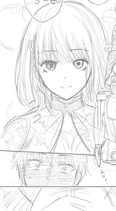 ちょっと少年誌っぽい絵柄でエロ漫画
(顔は少年誌っぽく体はリアル、みたいな) 