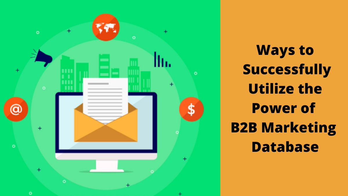 Mailprospects's tweet photo. Want to be the leader of B2B space? Follow the tips and utilize the power of B2B marketing database #b2bemailmarketing #b2bemaildatabase https://t.co/vKqo9EuJSf