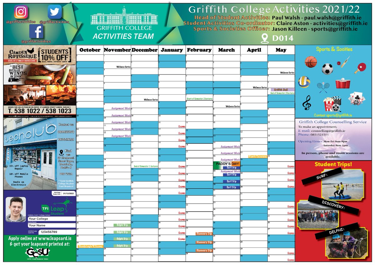 Griffith College Activities Team tweet media