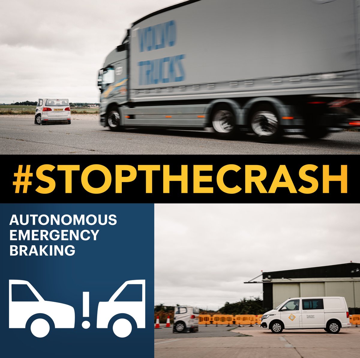 Today's demos at the @Kent_cc launch of new Vision Zero Road Safety Strategy in partnership with @ThatchamRsrch, showcases the life saving benefits of #StopTheCrash technologies  for commercial vehicles. #MissionZero2050