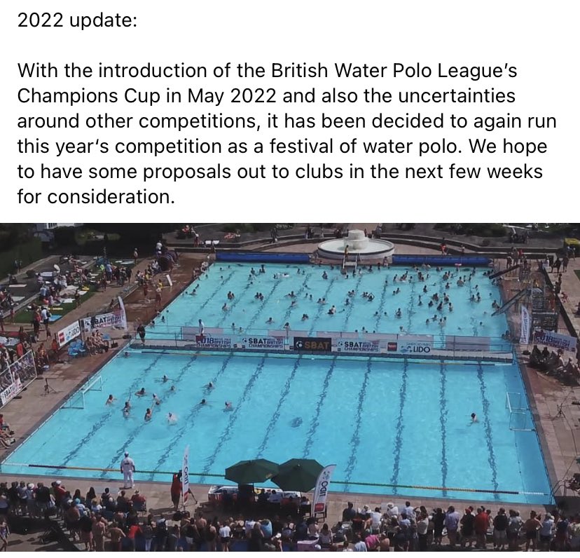 2022 Update! More information to follow. <a href="/CoMWPC/">City of Manchester Water Polo</a> <a href="/LASWPC/">LCASWPC</a> <a href="/CoLWaterpolo/">City of Liverpool WP</a> <a href="/PoloSheffield/">SheffieldWaterPolo</a> <a href="/cs_wpc/">Cheltenham S&WPC</a> <a href="/CovWPC/">Coventry Water Polo</a> <a href="/ENGWaterPolo/">England Water Polo</a> <a href="/BWPL_org/">BWPL</a> <a href="/HucknallWPC/">Hucknall Water Polo </a> <a href="/TyldesleySWP/">Tyldesley S&WP</a> <a href="/Welsh_Wanderers/">Welsh Wanderers</a> <a href="/SolWaterPolo/">Solihull Water Polo</a> <a href="/CaleyWomenWP/">Caledonia Women WP</a>