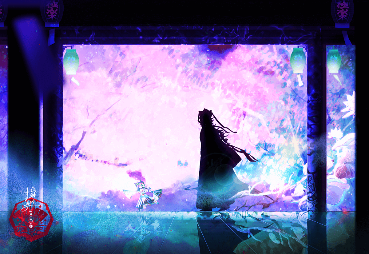 x_mochi's tweet photo. 狂い咲きの庭　/童磨
#万世極楽教 https://t.co/Alt8TPOtDB