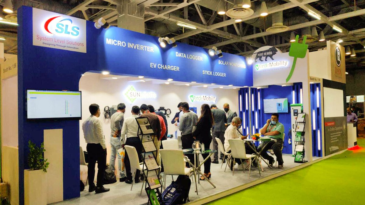 S_L_S's tweet image. System Level Solutions is delighted to be a part of this ongoing innovative convention, Renewable Energy India Expo 2021. 

#renewableenergyindiaexpo #renewableenergy #systemlevelsolutions #sls #slscorp #verdemobility #solarenergy #gogreen #solarpower #ev #evcharging #innovation