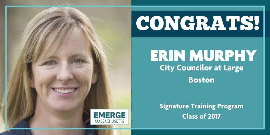 EmergeMass's tweet photo. Congratulations Emerge MA alum Class of 2017 @erinforboston1 on her preliminary election for Boston City Council!  On to November!

#EmergeNow #EmergeWorks #MApoli #Elections2021 #Preliminary #ElectionDay https://t.co/5k42U8Z2DF