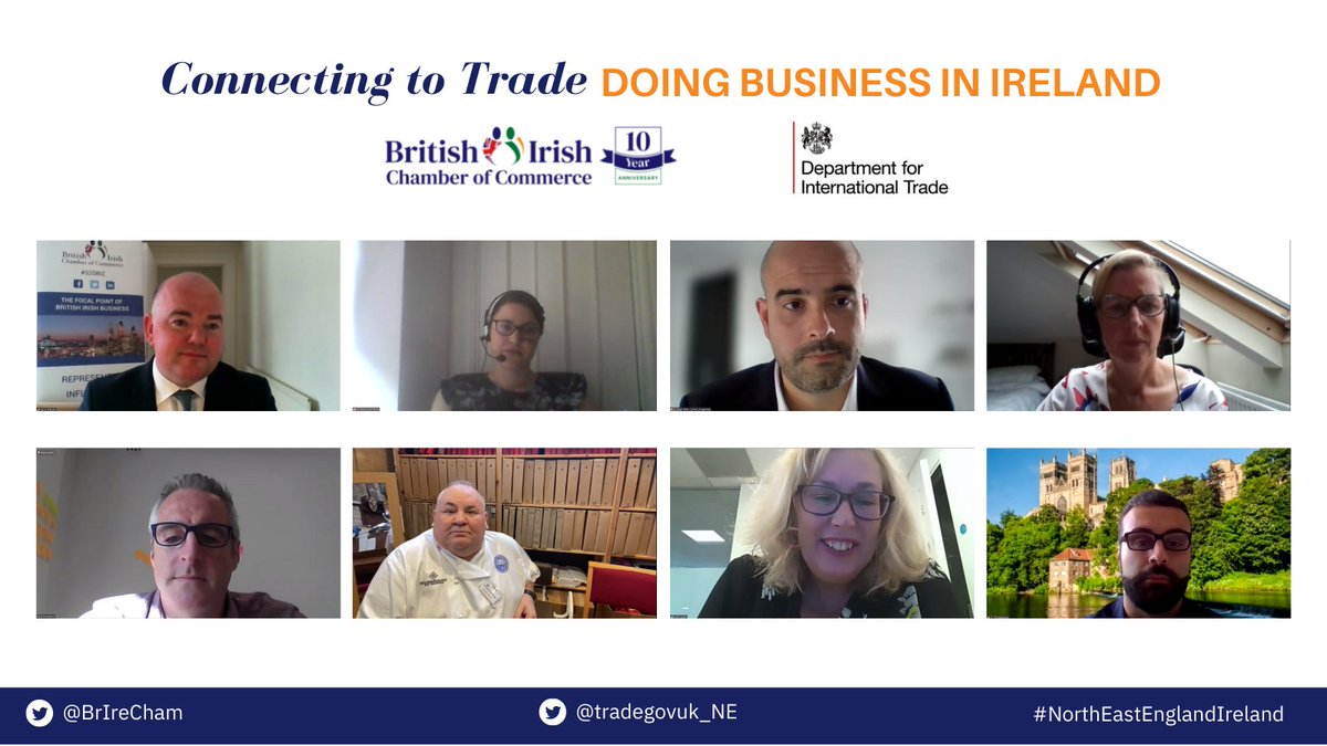 A huge thank you to our expert panel of speakers and to everyone who joined us today for the latest installment of this interactive online #ConnectingToTrade series! 👏 

#NorthEastEnglandIreland