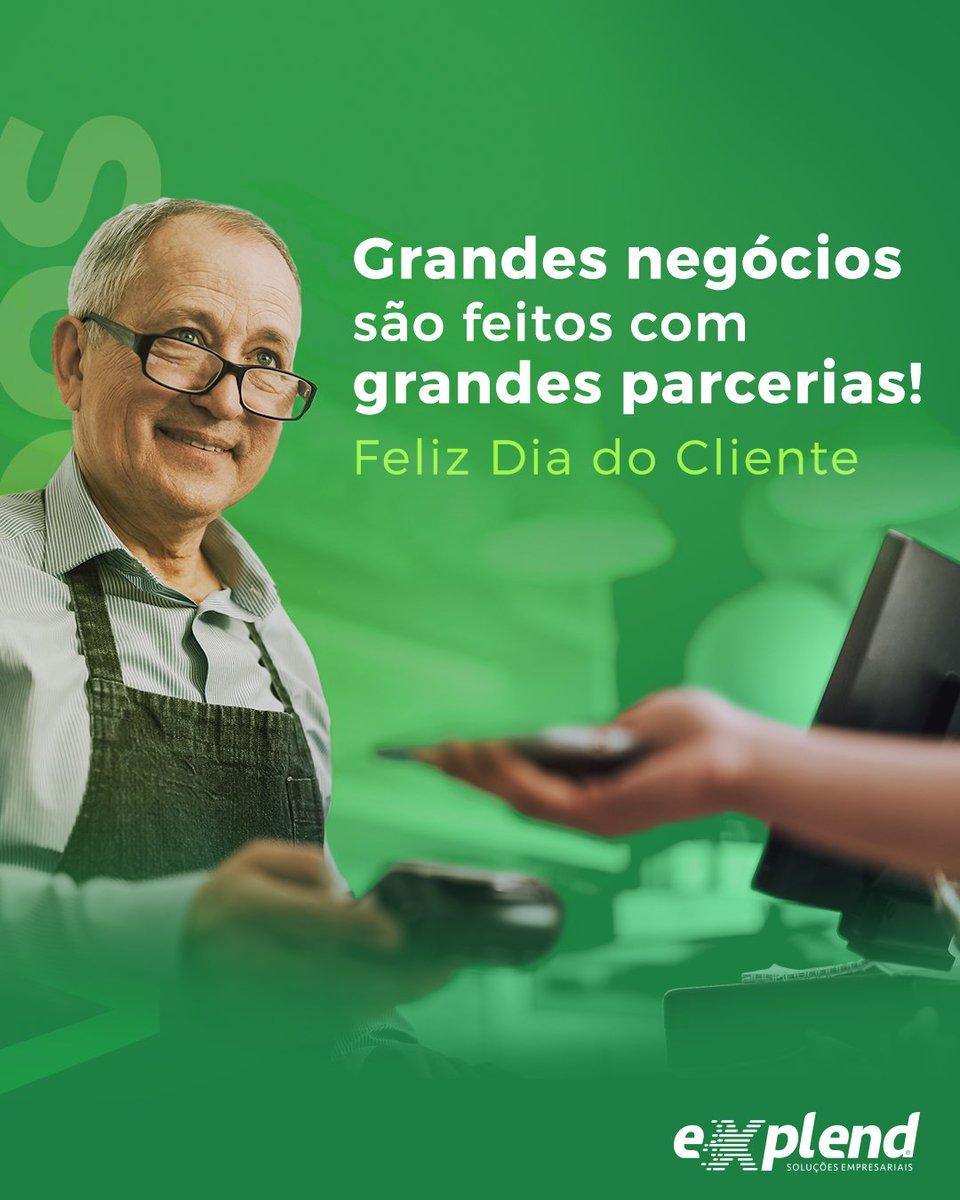 explendsolucoes's tweet photo. Hoje é dia de homenagear você que nos motiva a evoluir, a inovar e a sempre proporcionar os melhores serviços!

Obrigado! https://t.co/OOZyPHRcGI
