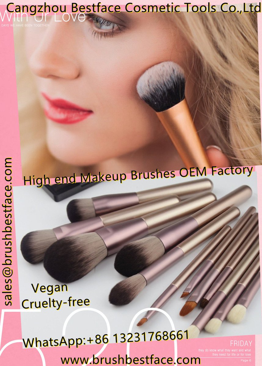 makeupbrushmill's tweet photo. Eco-Friendly,Recyclable Material Highend Makeup Brushes.
Professional OEM /ODM Manufacturer in China.
WhatsApp/Wechat:+86 13231768661
#makeupartist #brushmakeup #eyebrushes #makeupbrushes #eyebrush #eyebrushset #makeupbrushset #vegan #crueltyfree #cosmeticbrush #cosmetics https://t.co/mFjrjx4aNj