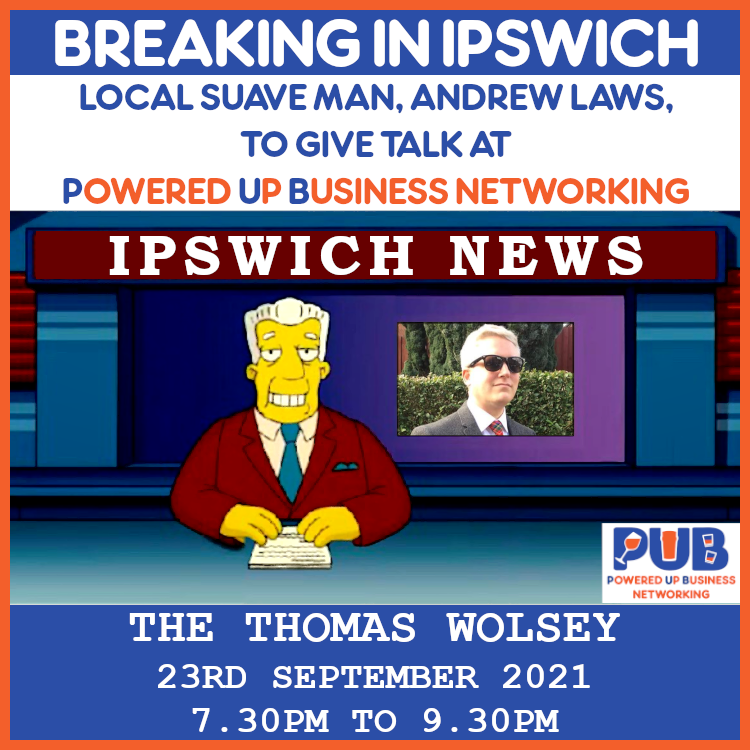 Just over 1 week to go until our next Ipswich event. This will be the 2nd talk that Andrew Laws has given - his first one was amazing and packed full of useful advice.

Why not come along, learn stuff and fun?

Get tickets here: eventbrite.co.uk/e/powered-up-b…