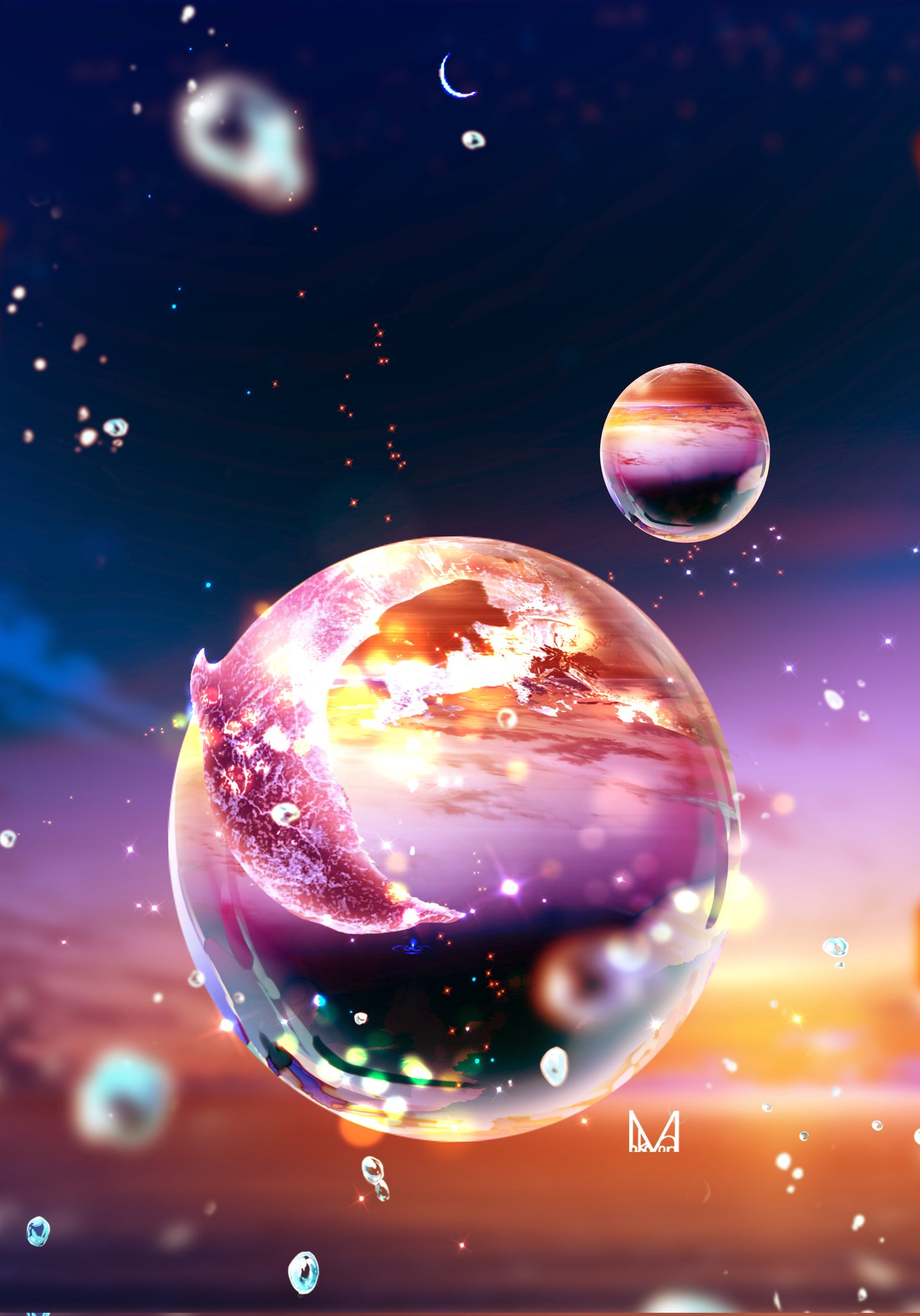 まころん ネップリ販売中 東京展10 7 14 マジックアワー 無心で描いてイラストの続き まだ途中 秋の創作クラスタフォロー祭り 絵描きさんと繋がりたい T Co Spzakkpz9j Twitter