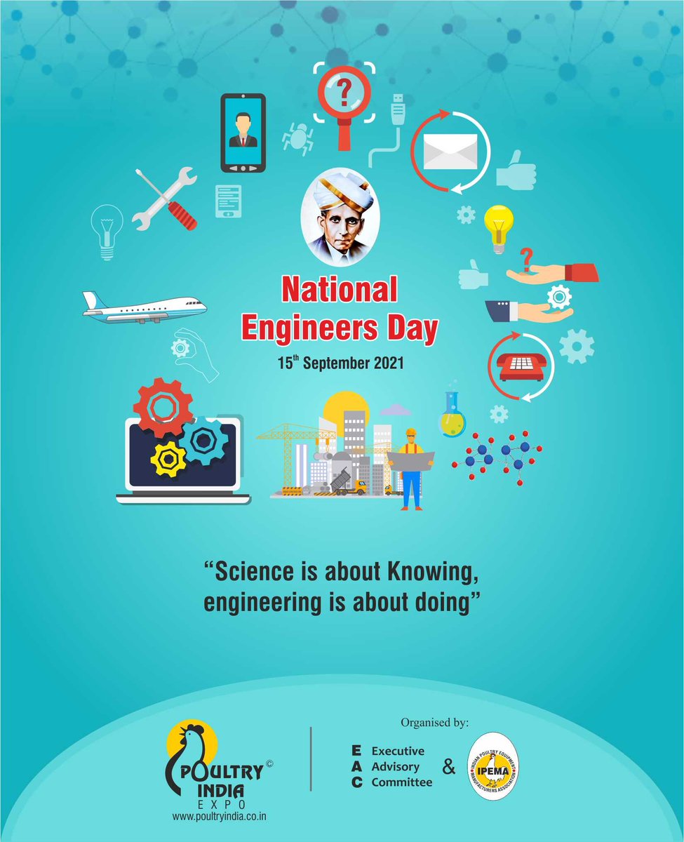 ChickenIndiaOrg's tweet photo. Warm greetings on Engineer's Day to all the engineers for putting their heart and soul into their profession, for creating such unique innovations and for surprising us every day.
#HappyEngineersDay #NationalEngineersDay #ChickenIndia https://t.co/yDLnTqWjdq