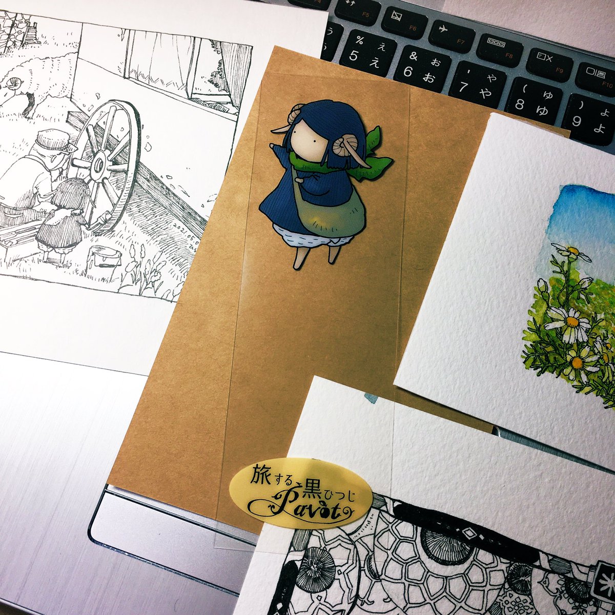 #コミティア137 で発行する絵本の付録が出来上がりました!
#Pavot のクリアしおりです✨ 