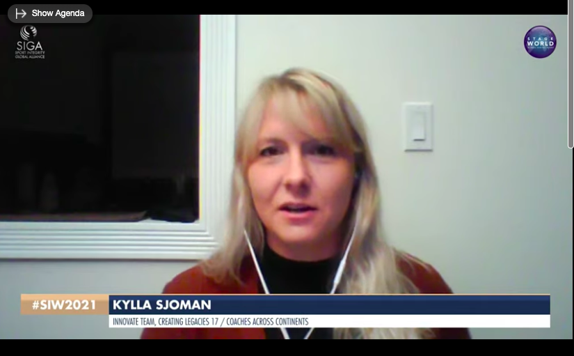 great listening to <a href="/ky_sjoman/">Kylla Sjoman</a> and her experiences playing in the Champions League and now fighting for SDG5: Gender Equality with <a href="/coachesacross/">CoachesAcrossContinents</a> during #SIW2021.  #StandWithSIGA