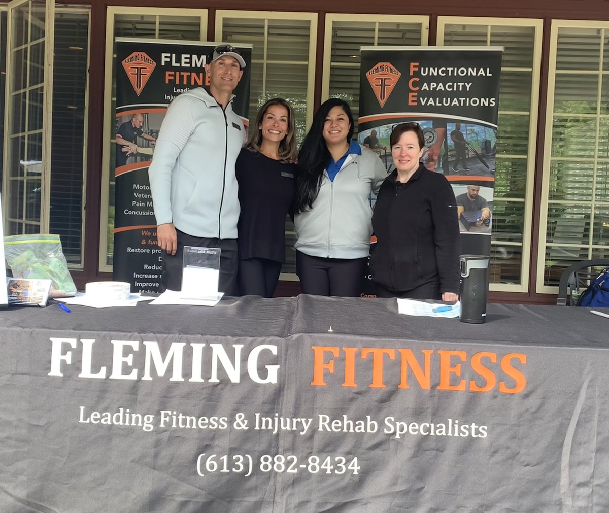 Fleming_Fitness's tweet photo. Thank you to our sponsors @MGLawyers @TSLawyers @OttawaMVAlawyer @modern_OT @PhyllisBergmans @FitnessDepot @bclawyers BurnTuckerLechaine,  the participants, Loch March Golf &amp; Country Club, and our MC @kevraire17. It was a great seeing everyone.  We raised $15,000 for the BIAOV. https://t.co/QABZpehN62