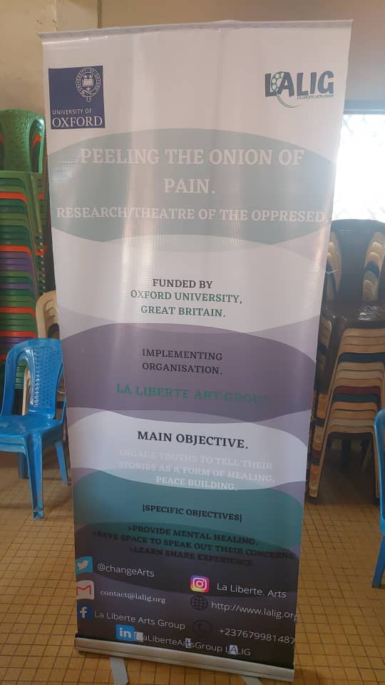 # Oxford University England, Funding.
# Engaged Youth voices.
# End Anglophone Crises.
# Theater of the Oppressed.
We started our project with theatre of the Oppressed games 
# Day 1.