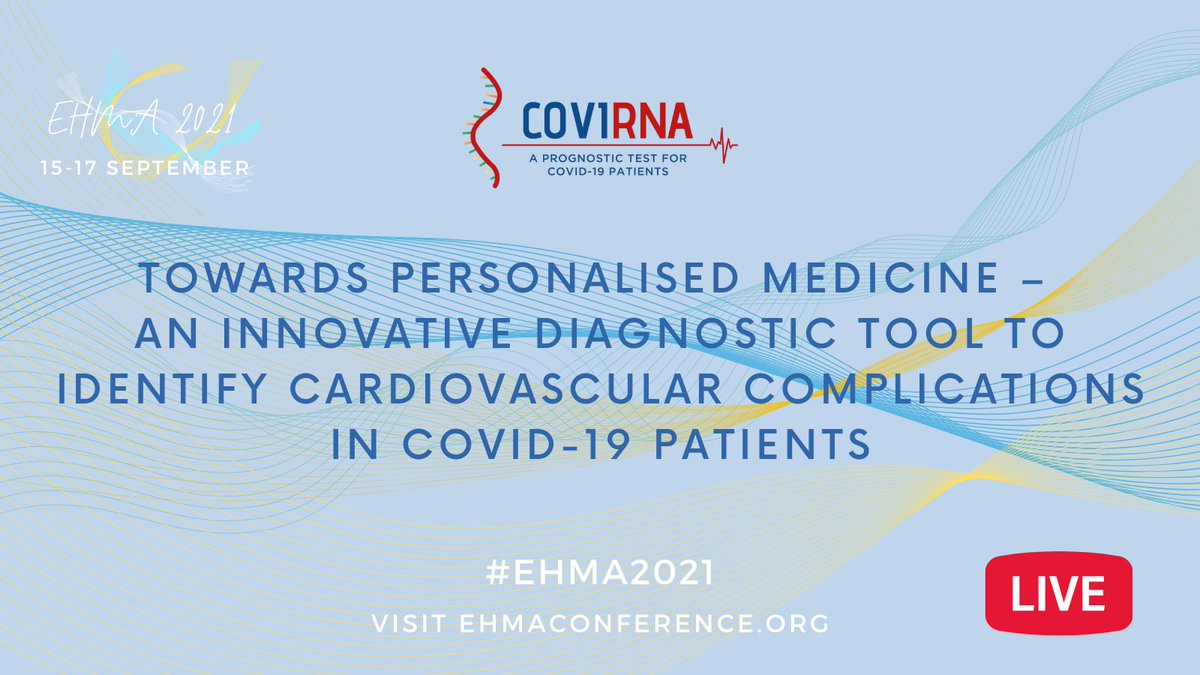 European Health Management Association (@ehmainfo) on Twitter photo 🔴 LIVE from #EHMA2021
🎙️ <a href="/Covirna_EU/">COVIRNA_EU</a> session
We're about to discuss #personalisedmedicine 🩺 w/ Dr Yvan Devaux of <a href="/LIH_Luxembourg/">LIH_Luxembourg</a>, Dr Vincent Mooser of <a href="/mcgillu/">McGill University</a>, Dr Kanita Karaduzovic-Hadziabdic of <a href="/iussarajevo/">IUS</a>, <a href="/satagopam/">Venkata Satagopam</a> of <a href="/uni_lu/">uni.lu</a>, & Dr Eric Schordan of <a href="/FiralisGroup/">FIRALIS S.A.</a>. 🔴 LIVE from #EHMA2021
🎙️ <a href="/Covirna_EU/">COVIRNA_EU</a> session
We're about to discuss #personalisedmedicine 🩺 w/ Dr Yvan Devaux of <a href="/LIH_Luxembourg/">LIH_Luxembourg</a>, Dr Vincent Mooser of <a href="/mcgillu/">McGill University</a>, Dr Kanita Karaduzovic-Hadziabdic of <a href="/iussarajevo/">IUS</a>, <a href="/satagopam/">Venkata Satagopam</a> of <a href="/uni_lu/">uni.lu</a>, & Dr Eric Schordan of <a href="/FiralisGroup/">FIRALIS S.A.</a>.