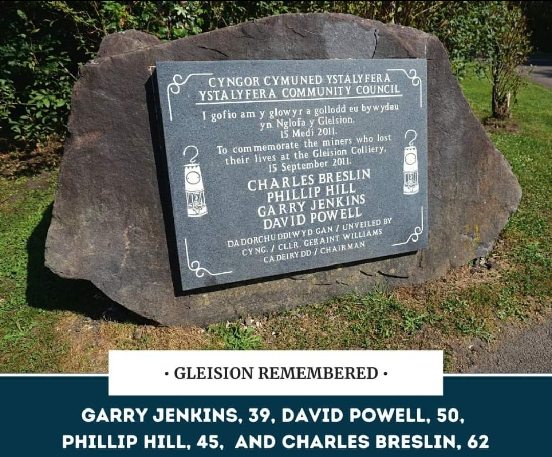 NPTLabour1's tweet photo. Ten years ago today four miners went to their jobs underground at the Gleision Mine &amp; never returned in what would be Wales’s worst mining disaster in modern times. Our thoughts today are with the families and friends of those who died and with those who formed the rescue teams. https://t.co/rBNGyBMor5