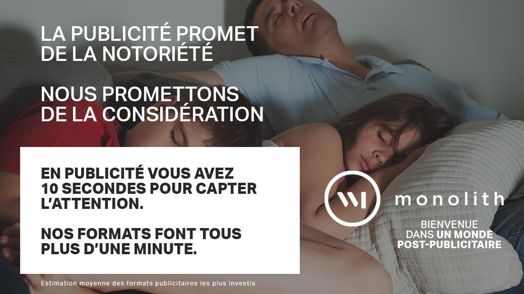 Monolithpartner's tweet photo. @CB_News Bienvenue dans un monde post-publicitaire https://t.co/3x9Fu3m98r