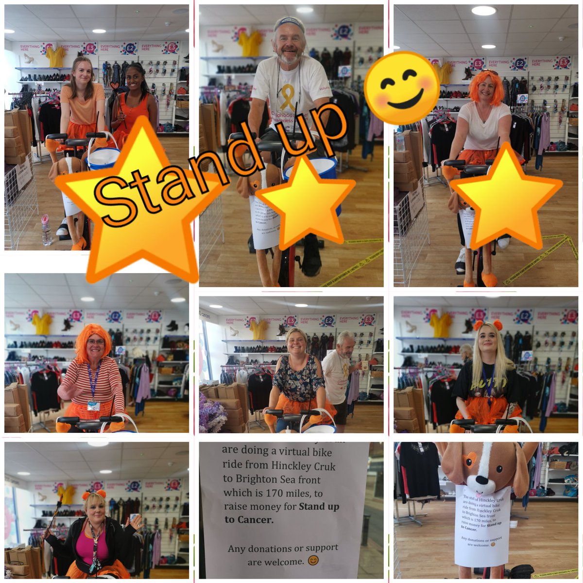 Team Hinckley😎 are virtually peddling their way to sunny Brighton😎🌞😍 beach for <a href="/SU2CUK/">Stand Up To Cancer UK</a>.