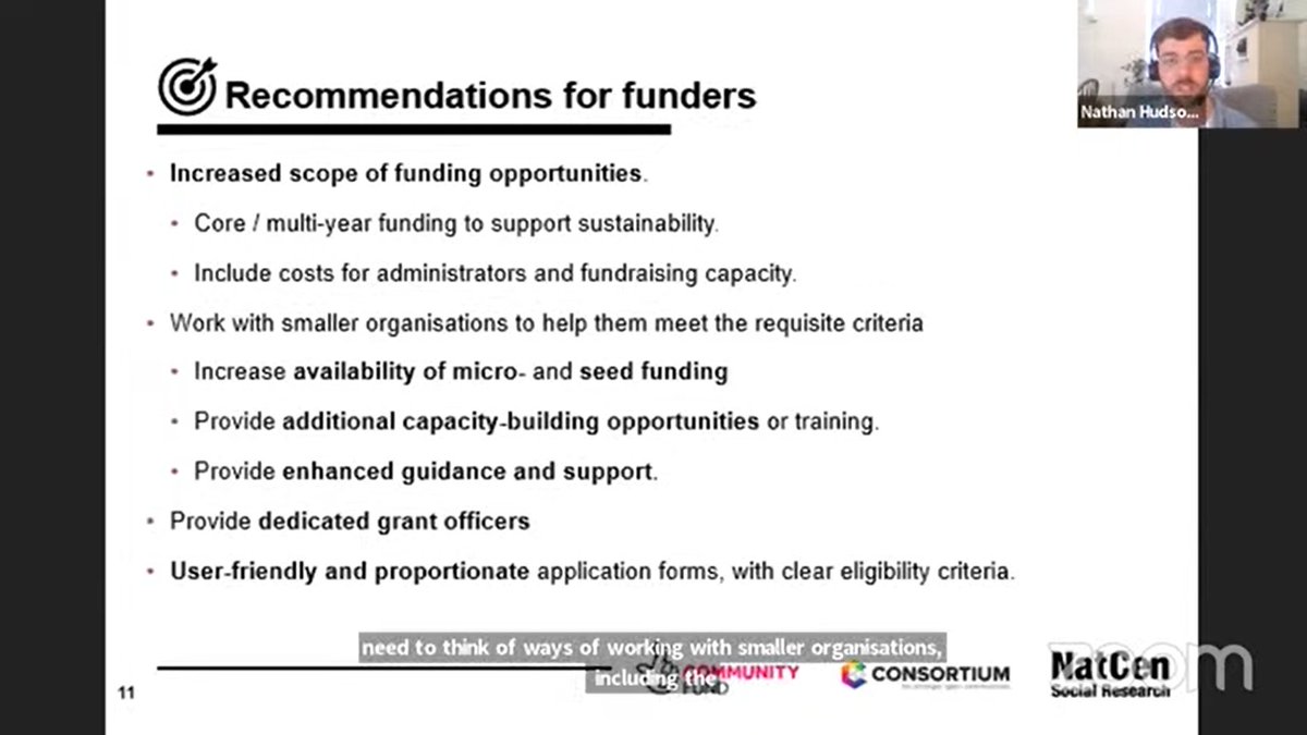 How can funders better support UK #LGBTQ+ communities? Join the discussion at our live event: youtube.com/watch?v=2wu4VI… <a href="/TNLComFund/">The National Lottery Community Fund</a> <a href="/LGBTConsortium/">Consortium</a>

Some of the recommendations from our research⬇️