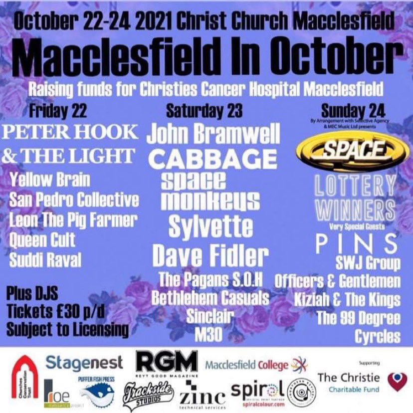 What a lineup at Macclesfield In October Fest!