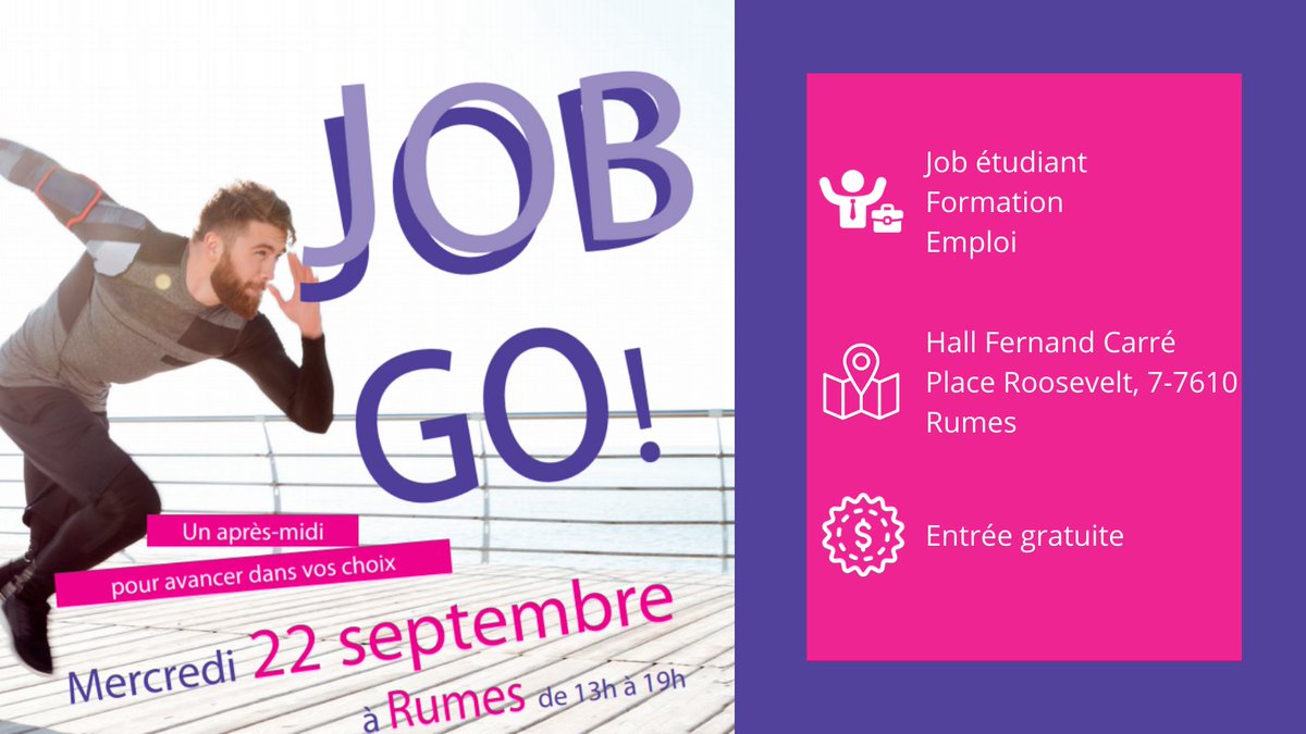 choqwapi's tweet image. 📆 Mercredi 22 septembre - JOB GO
💼Une occasion unique pour rencontrer des employeurs potentiels, obtenir des informations ou encore établir des contacts utiles.
Nous serons présents pour vous parler de nos projet Recrut&apos;éthic et Duos de CHOQ. ✅
Infos : buff.ly/3t3INsE