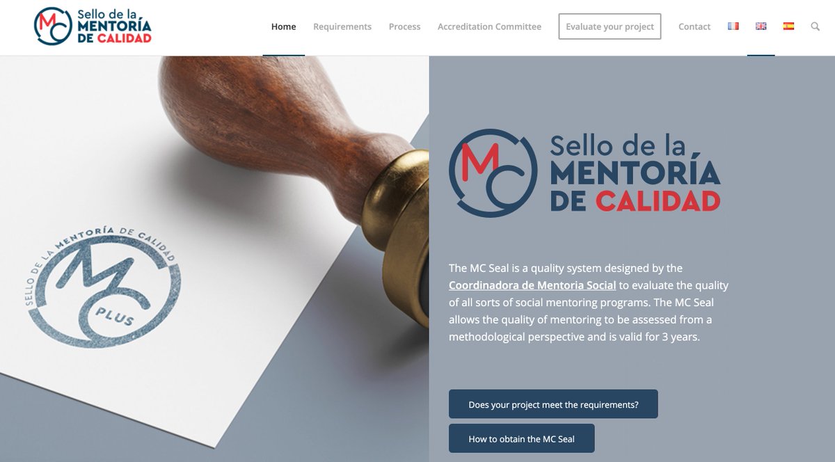 🔴 NEWS!

Our website qualitymentoring.org is now available in English and French, for the international community!

Have a look at our quality system, the requirements and the process.

@ecebmentoring <a href="/CollectifMentor/">Collectif Mentorat</a> <a href="/ScotMentoring/">Scottish Mentoring Network</a> <a href="/MentoringCanada/">Mentor Canada</a> <a href="/MENTORnational/">MENTOR</a>