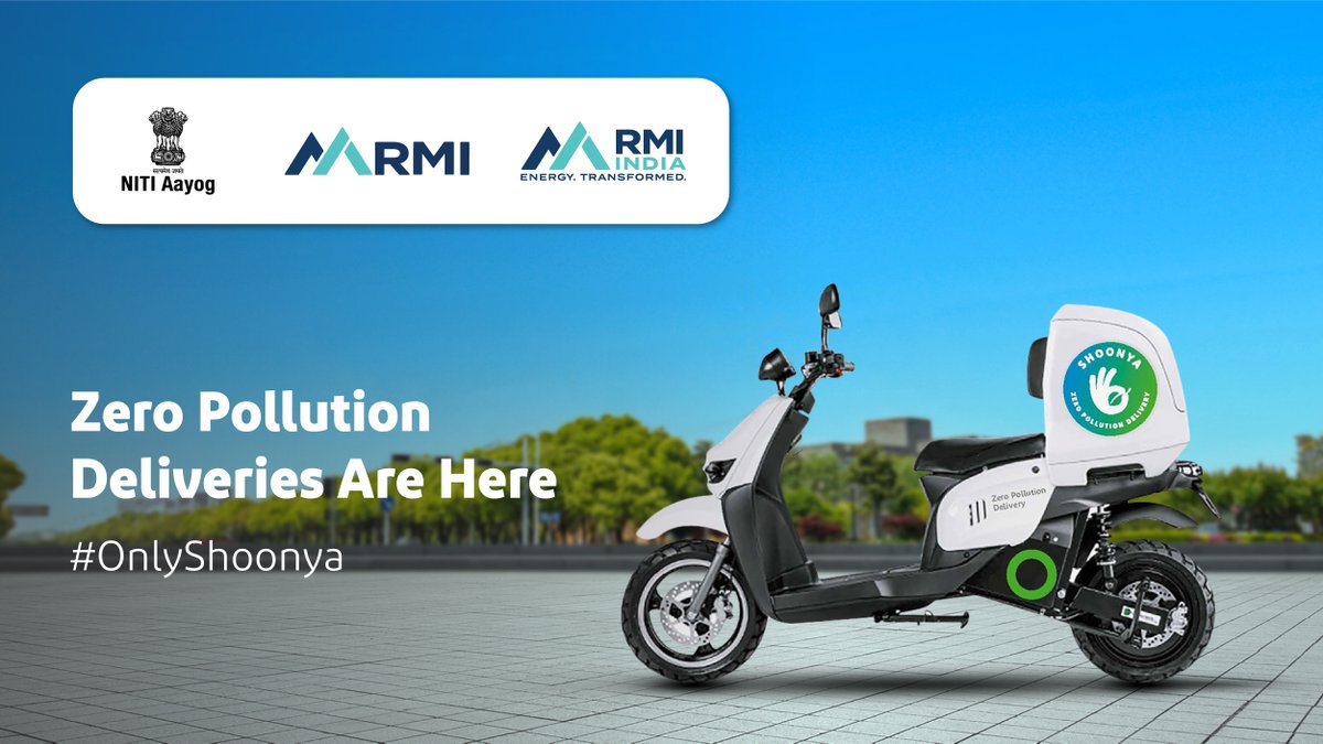We have set the first-of-its-kind goal to ensure that delivery vehicles in #India have one destination – A greener planet🌍! 
Learn more➡️ bit.ly/3nEllBx

<a href="/NITIAayog/">NITI Aayog</a> <a href="/RockyMtnInst/">RMI</a> <a href="/Shoonya_India/">Shoonya</a> 
#OnlyShoonya #ShoonyaKiShuruat