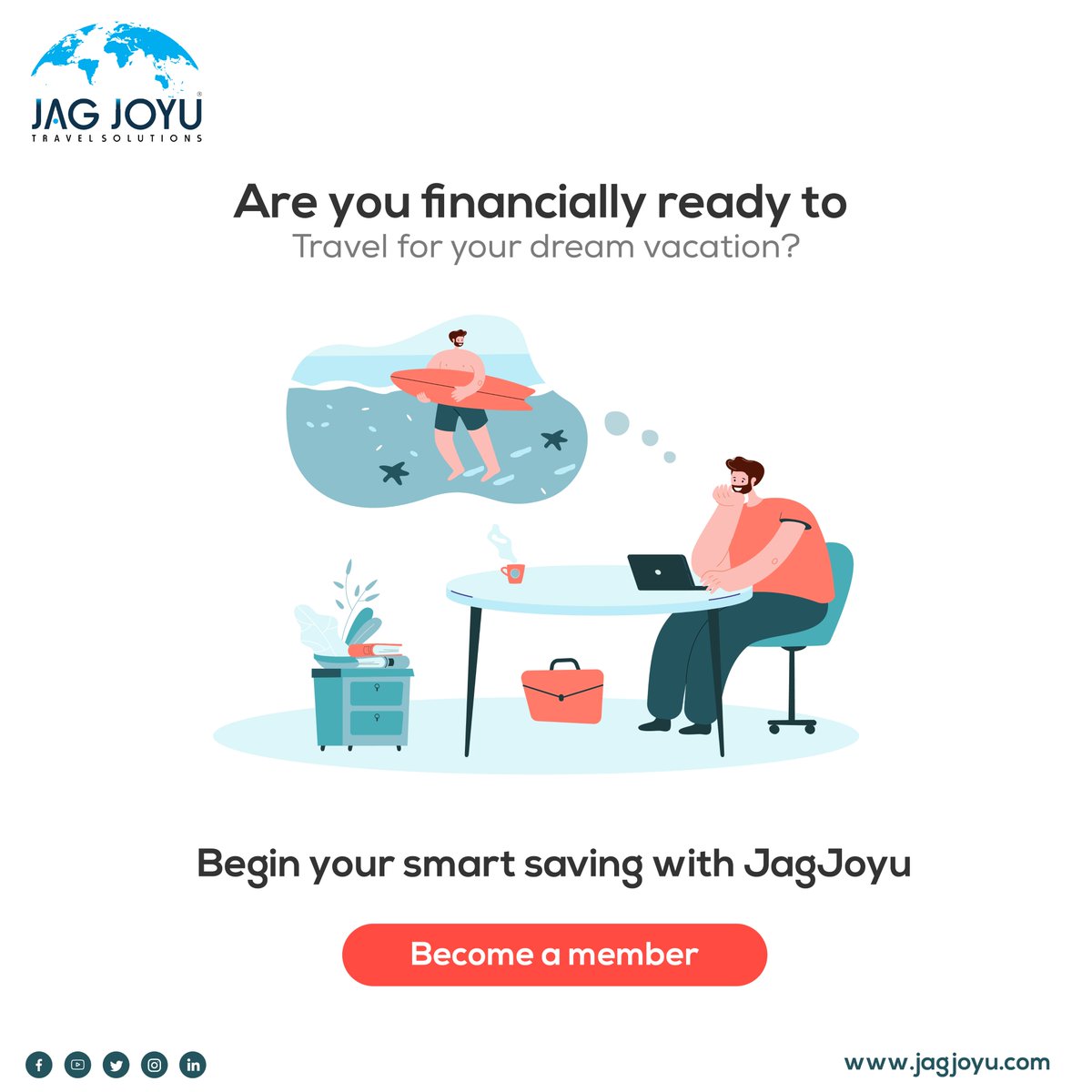 JagJoyu's tweet photo. Still dreaming for your dream vacation!
Saving money is your biggest problem?
We are having both facilities in one.
You can be a member with your money and travel the world🌍
#Jagjoyu #tours #traveling #savemoney #membership #getadvantage https://t.co/5CyTU5if7M