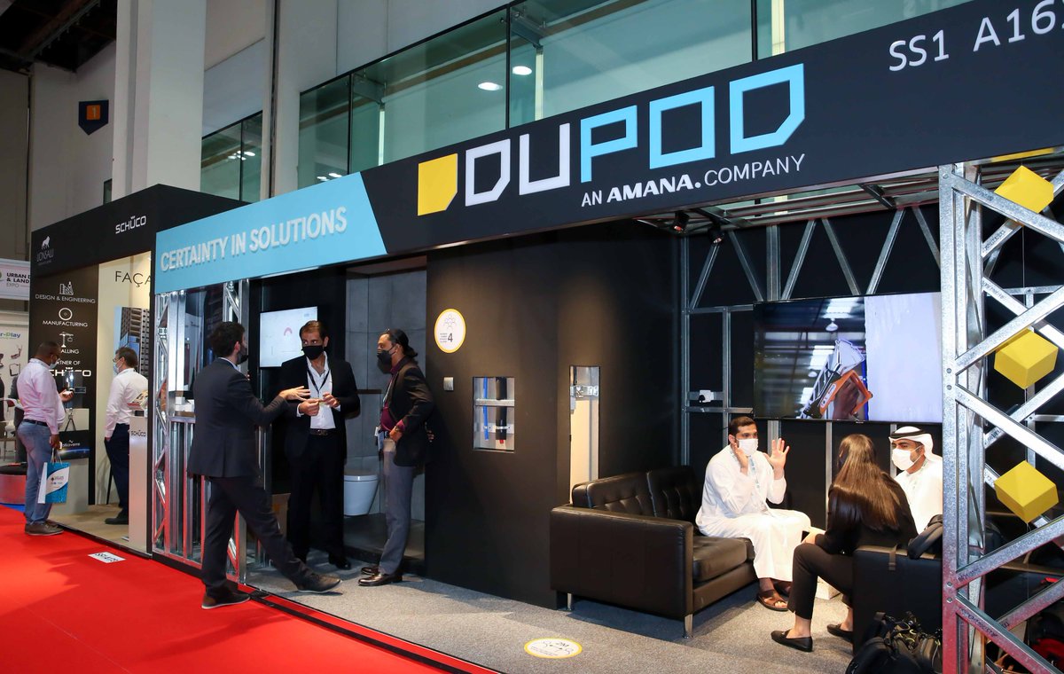 dupodmodular's tweet photo. This week, we showcased our Smart Pod at #Big5Exhibition in Dubai World Trade Centre.
DuPod’s participation in the exhibition solidified our presence as the newest player and front-runner in the #ModularConstruction industry.
#AMANA #DuPod #DuBox #SmartTechnology #Construction https://t.co/OmRHjVRuzg