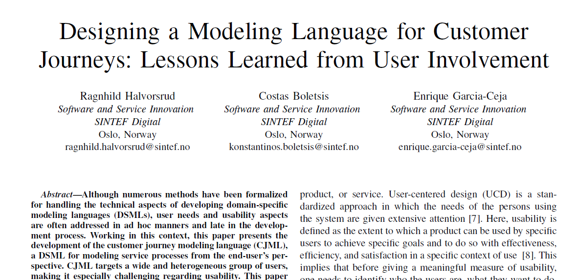 Smart Journey Mining project (@sjm_project) on Twitter photo We are very excited that our paper about modelling of customer journeys is accepted at the MODELS conference <a href="/modelsconf/">MODELS Conference</a>. A list of accepted papers can be found here: conf.researchr.org/track/models-2… We are very excited that our paper about modelling of customer journeys is accepted at the MODELS conference <a href="/modelsconf/">MODELS Conference</a>. A list of accepted papers can be found here: conf.researchr.org/track/models-2…