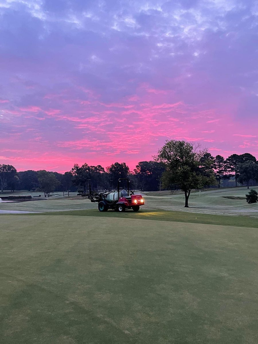 9/15- The maintenance team is out mowing greens, mowing tees and approaches, spraying greens, and raking bunkers. CPO 8 and 15 today. Location 2