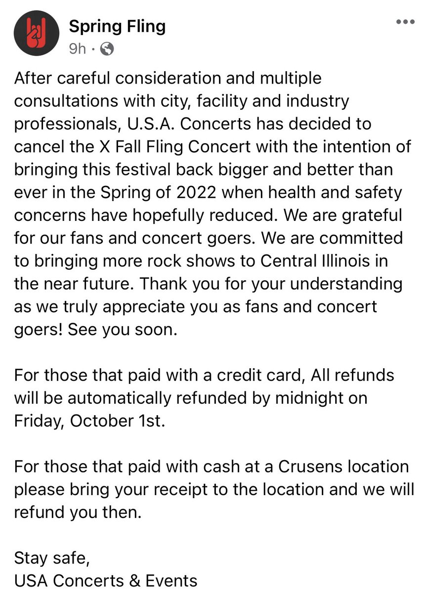 SpringFlingIL's tweet image. Fall Fling update @1057thexrocks #peoriail