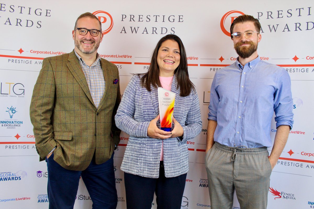 We're proud and honoured to win Bathroom Showroom of the Year Scotland by @prestige_series. Natalie, our Head of Client Experience collected the award and her delight shines in her smile. Thank you Scotland! :-) #awards #bathroomaward #awardsscotland #awardwinning #kbb