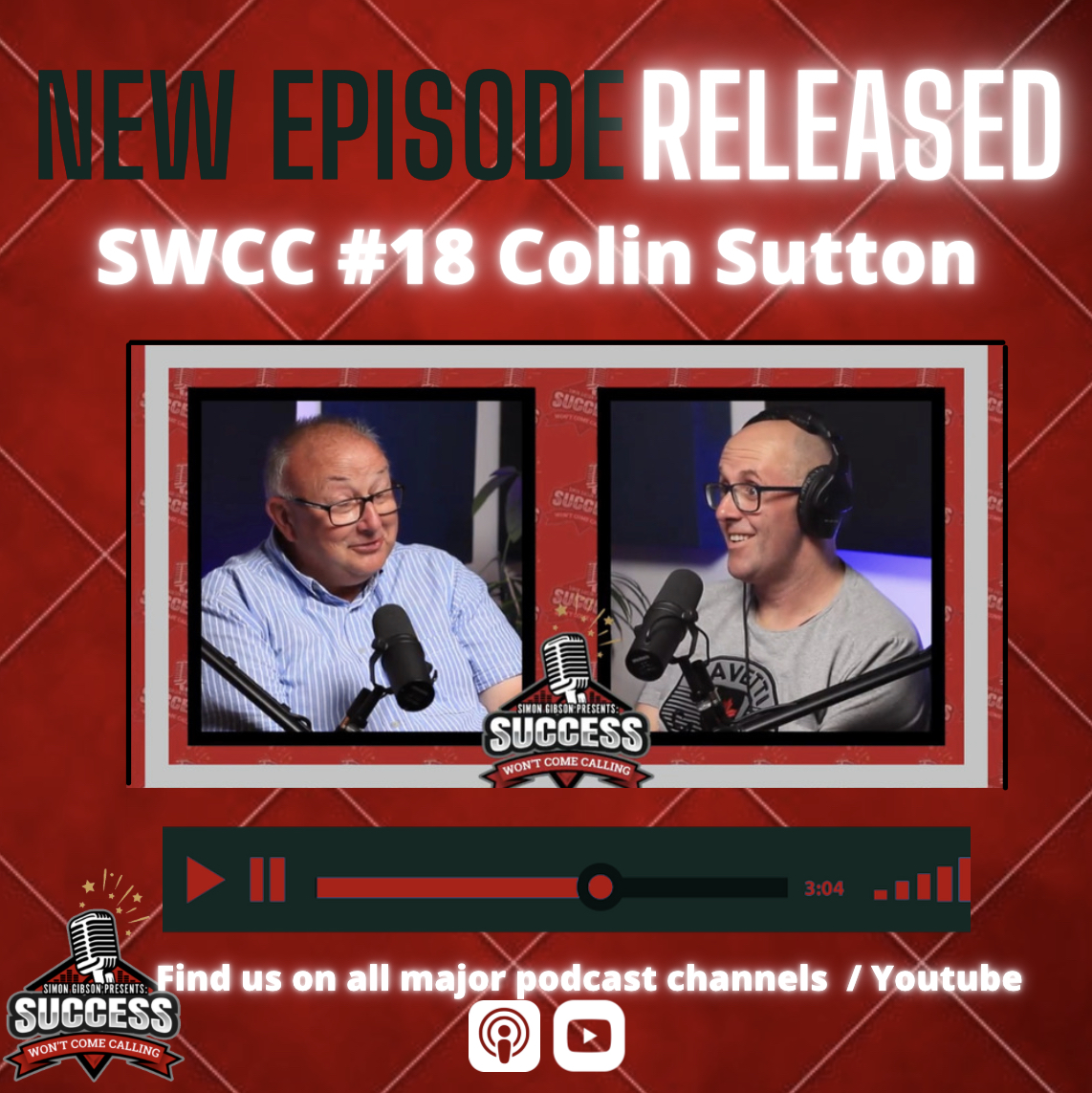 successwcc's tweet image. Episode #18 of SWCC in now Live on all podcast platforms! 

Our guest this week is Colin Sutton. @colinsutton 
 
We hope that you enjoy this weeks episode of the podcast!

 #documentaryseries #crimedocumentary #truecrimepodcast #truecrimebooks #truecrimestories #lifestory