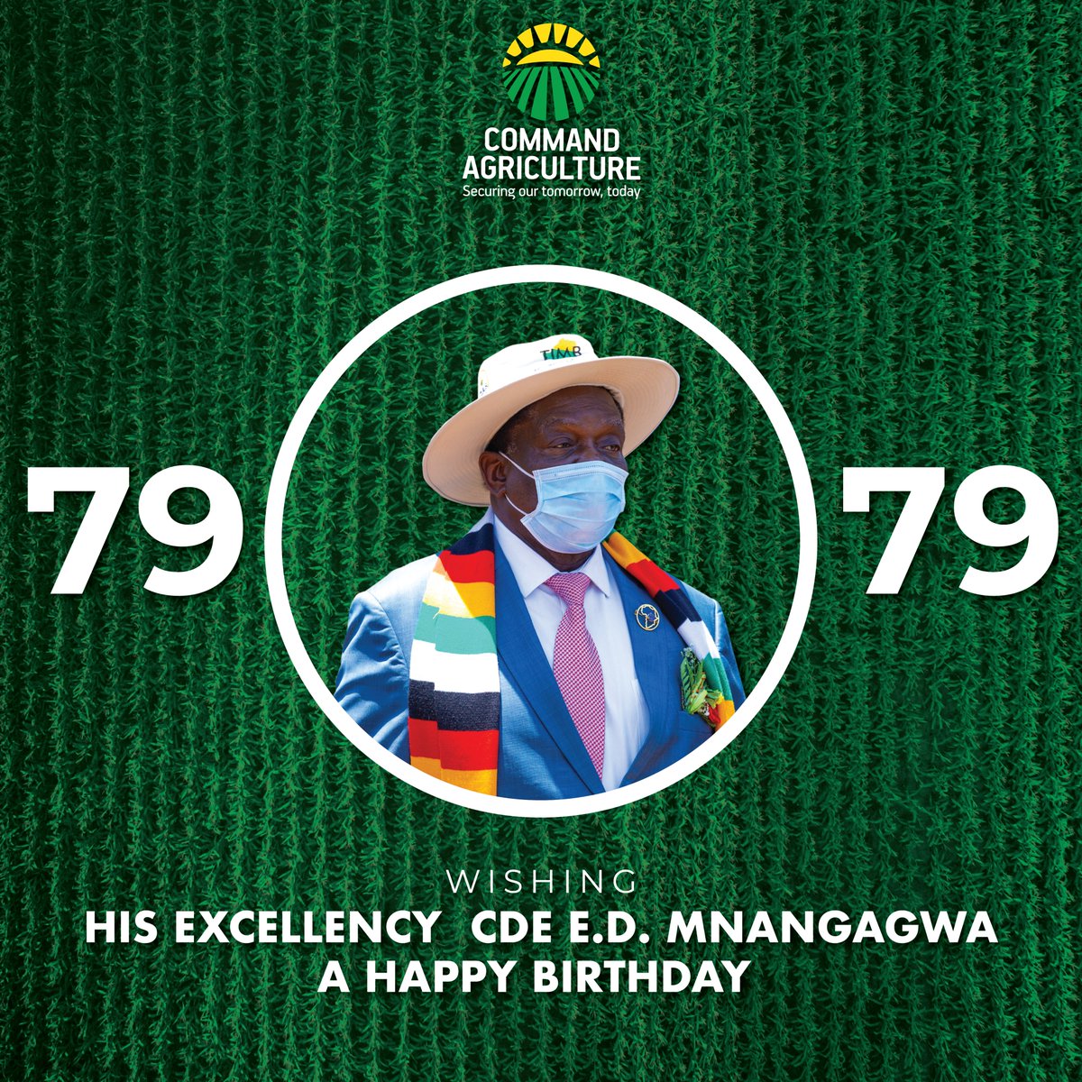 Wishing Our President <a href="/edmnangagwa/">President of Zimbabwe</a> a Happy Birthday #ED79 #EDTheGameChanger