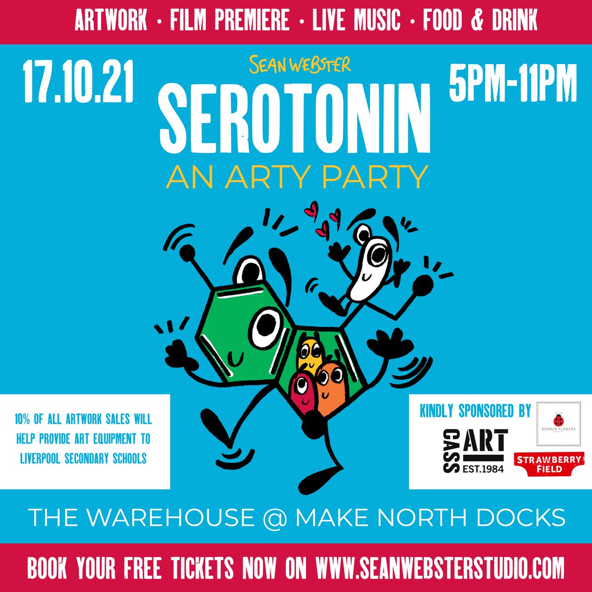 I am SO excited to announce my first ever solo show, Serotonin! Come and immerse yourself in my artwork and join me for the best event of 2021! 🥳 Book your free tickets now @ seanwebsterstudio.com 🎟