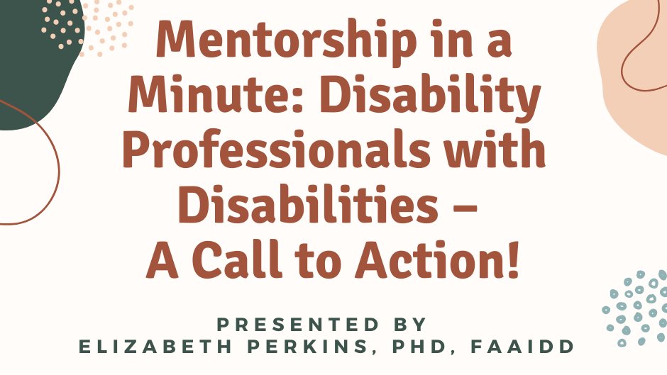 Join AAIDD and AAIDD Past-President Liz Perkins for this small group discussion: aaidd.org/education/webi…