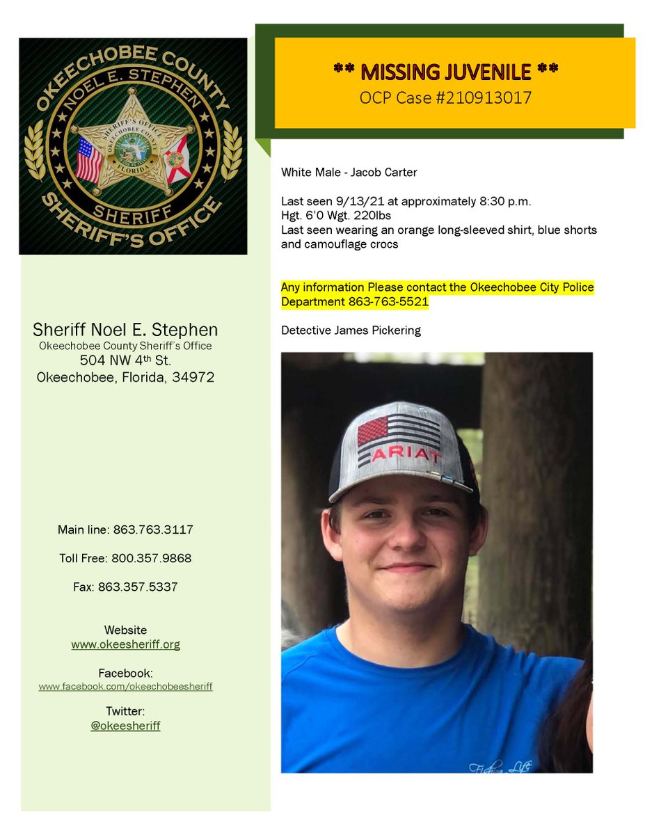 Okeechobee Sheriff (@okeesheriff) on Twitter photo 