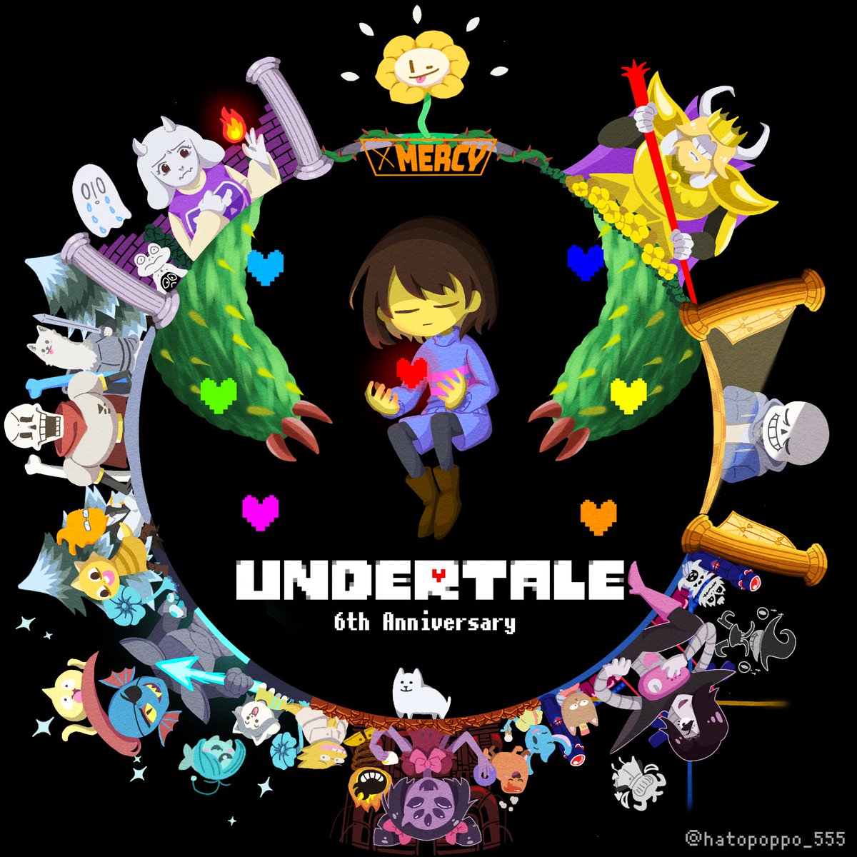 Luk4VT's tweet photo. Weoooon, es el 6to aniversario de UNDERTALE, no tenía ni idea! 👀😁😆😊 https://t.co/22xFhkqwNF
