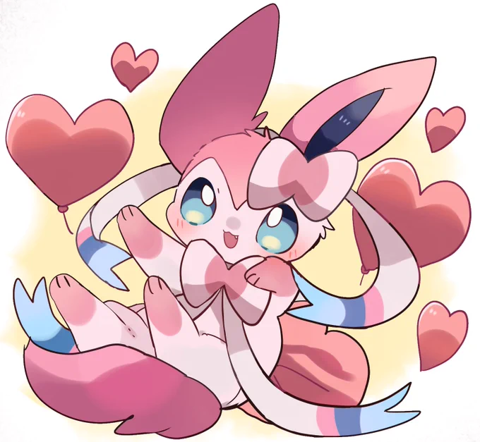 ニンフィアとハート💓 