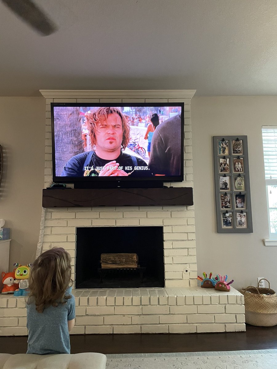 d_jack55's tweet photo. When my wife walks in and asks me why one of our 2 year olds is watching @tenaciousd instead of an age appropriate cartoon. https://t.co/MtMW5uieiP