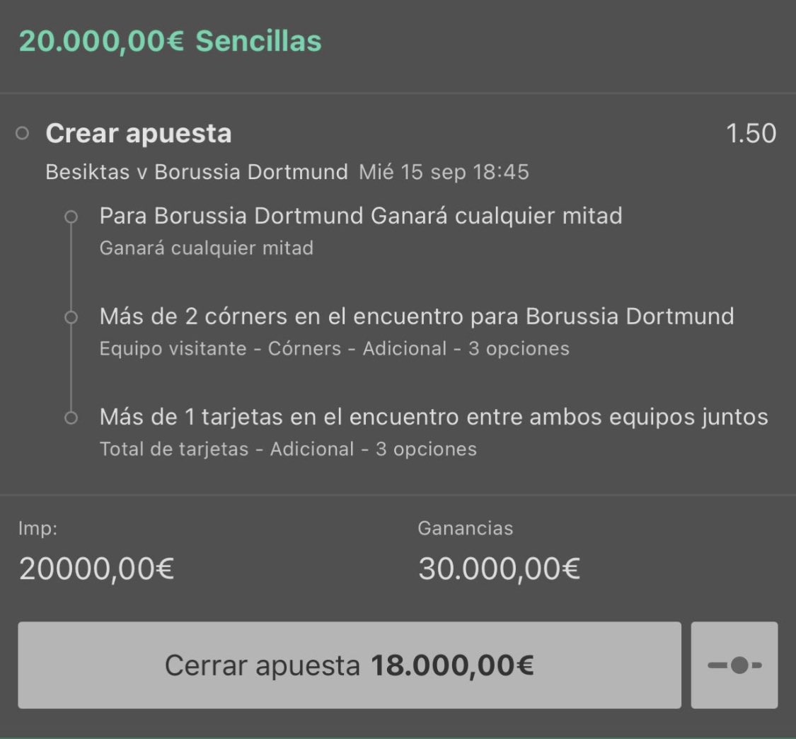 Vamos! Que hoy gano dinero con la Champions 📊🏆 Me juego 20000 a esta apuesta! #tipster #apuestasdeportivas #lachampions