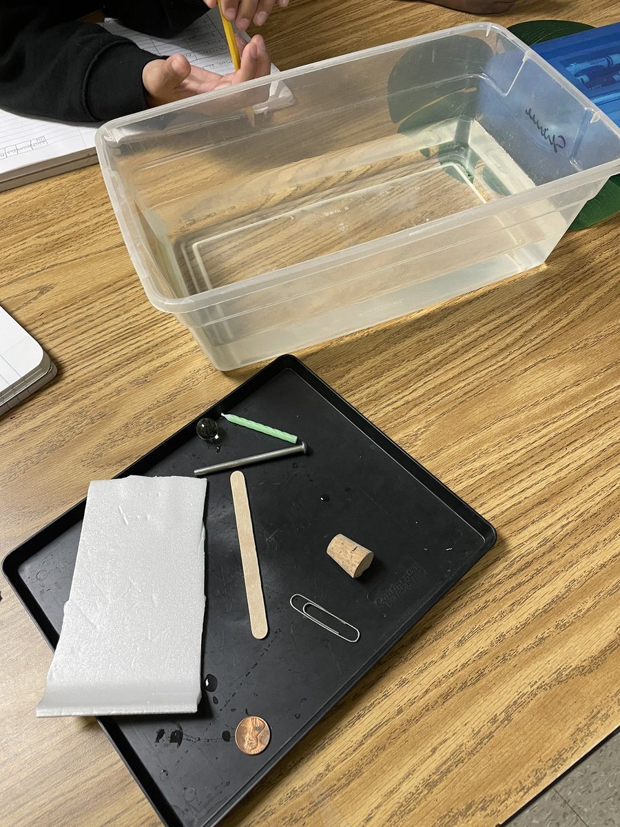 KJOsborn3's tweet image. Will it sink or will it float? #RelativeDensity #HandsonLearning #EngagedStudents @ConleyES_AISD @AldineISD @tyvettesmith