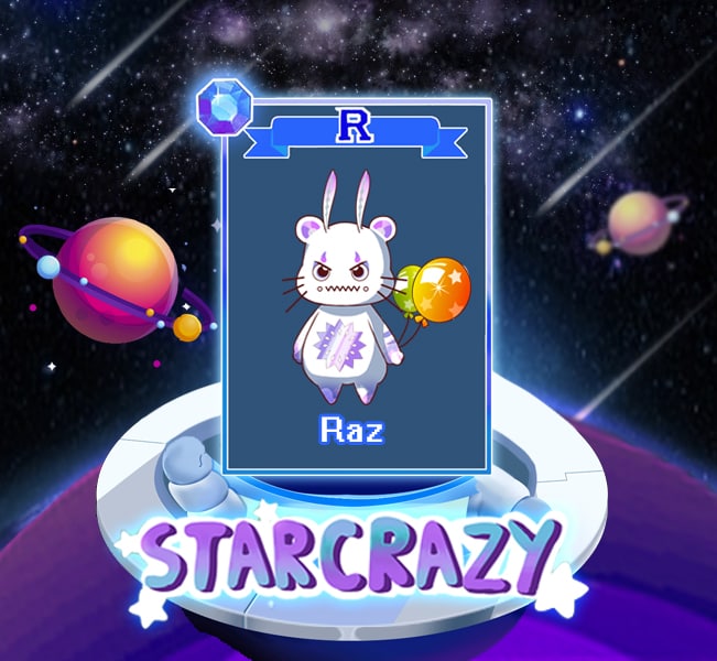 GameFantasyOFFL's tweet photo. Day #3 🎉🎉🎉

#StarCrazy Countdown to Launch #NFT Giveaway!

Meet Raz! Raz is a diamond skin battler, as sharp as a diamond. He will be the rock your team can rely on.

Here is your chance to claim Raz:
👇👇👇
-Like &amp; Retweet
-Tag your friends
-Follow @StarCrazyGame 

@iotex_io https://t.co/Kzucg73SKD