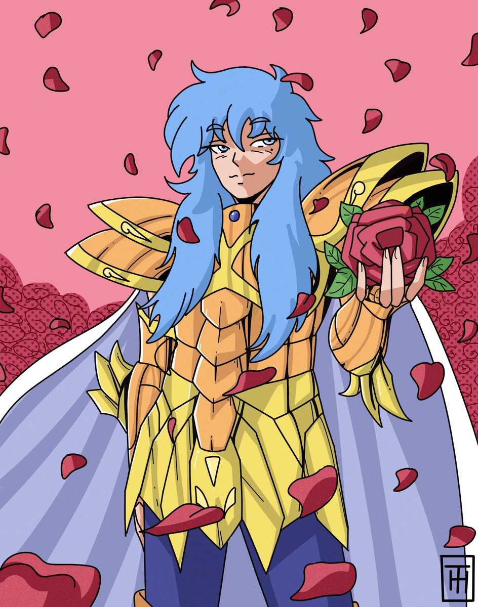 noT__slasH's tweet photo. meu pai pediu pra eu fazer um desenho pra ele do afrodite de peixes e ai ta o resultado

eu pretendia fazer ele segurando a rosa assim mesmo, mas como ficou  parecido com essa outra imagem achei melhor creditar ela tbm 👍 https://t.co/gDkXJuTFr1