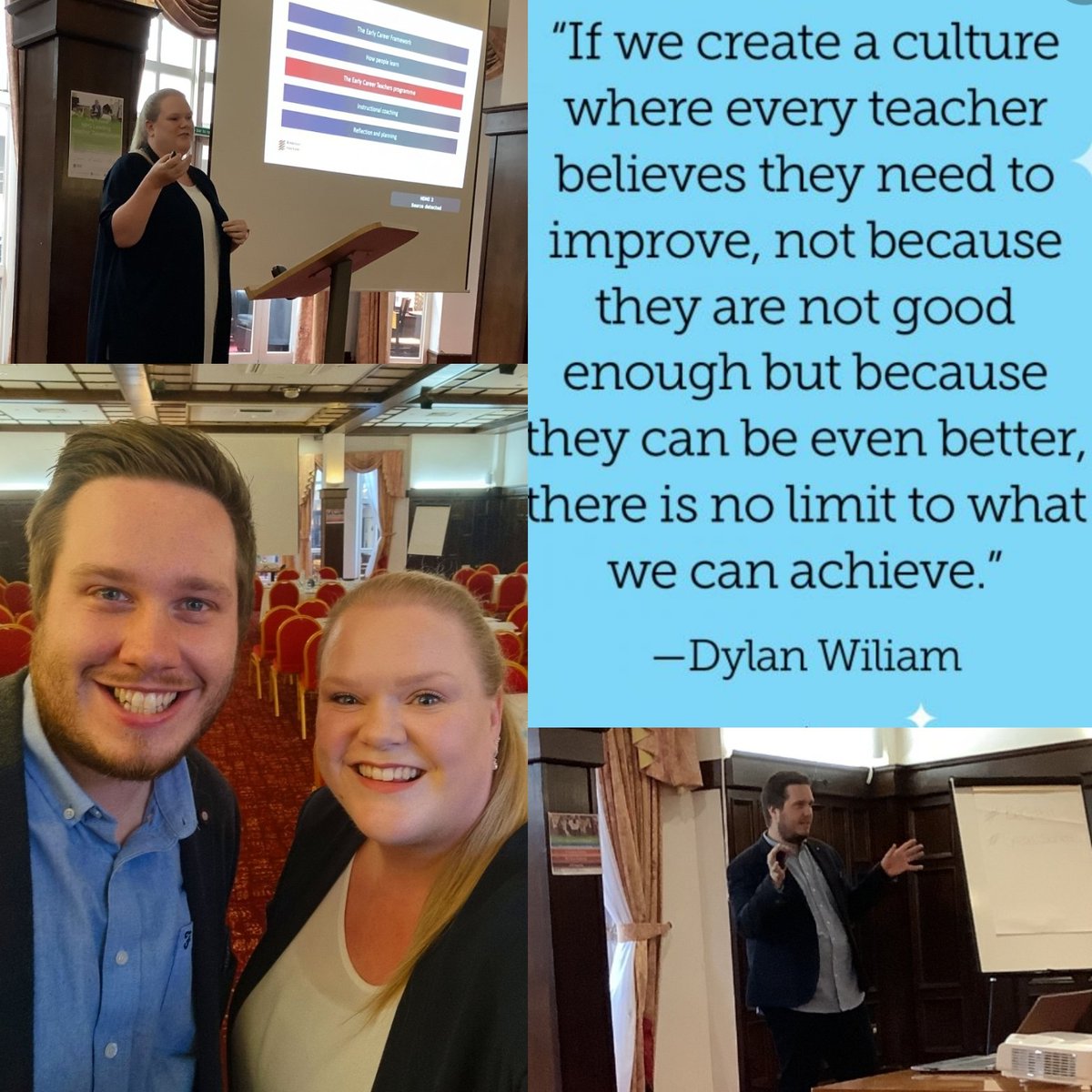 DBeacallSEN's tweet photo. First mentor conference β
A great day out with fellow 'Visiting Fellow' @MarkWilsonSEN with @KayShepherd12 supporting us all the way. Loved meeting new people and sharing @Ambition_Inst and @LRTSHub vision,ensuring ECTs recieve the support they deserve π
#BeGreat #GreatSchools https://t.co/VbOnI8dHsc