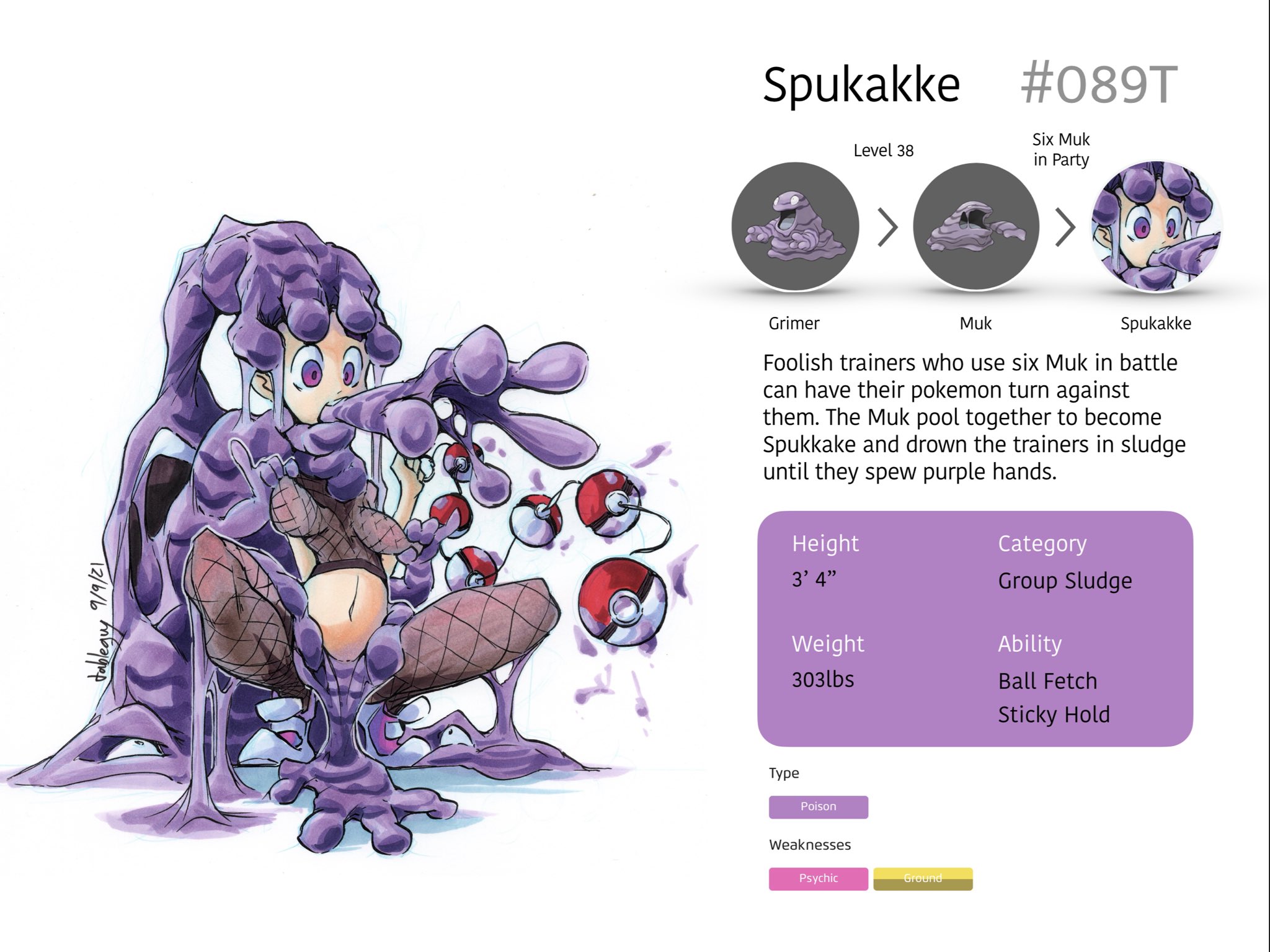 Muk, Pokédex