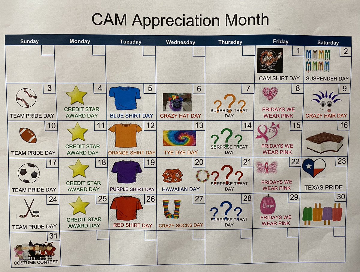 🍁🎃CAM CELEBRATION 🍁🎃COUNT DOWN HAS BEGUN !
540 is getting pumped and ready for an awesome month of celebrating our cashiers and friends who makes us great !!  Work is always better with some fun 😊🍁🎃<a href="/TayFich/">Taylor Fichtner</a> <a href="/CarpenterTrina1/">Trina Carpenter 🐾</a> <a href="/mslisa519/">Lisa</a> <a href="/ArnaldoContre18/">Arnaldo Contreras</a> <a href="/Irish_Siciliana/">Riana Shaffer</a>